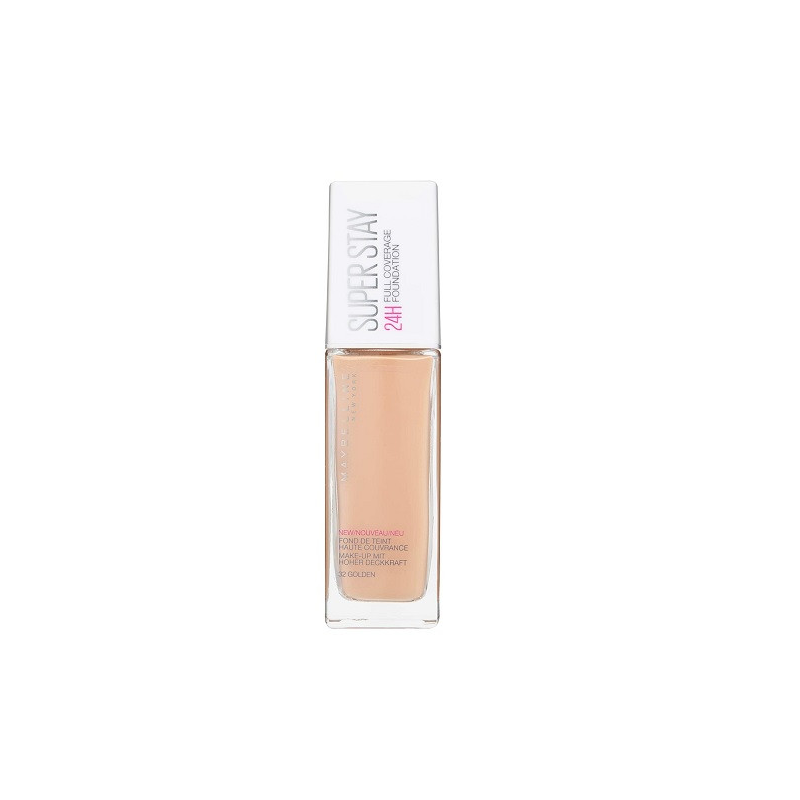 Fond de ten, Maybelline, Super Stay 24H Full Coverage, 32 Golden, 30 ml