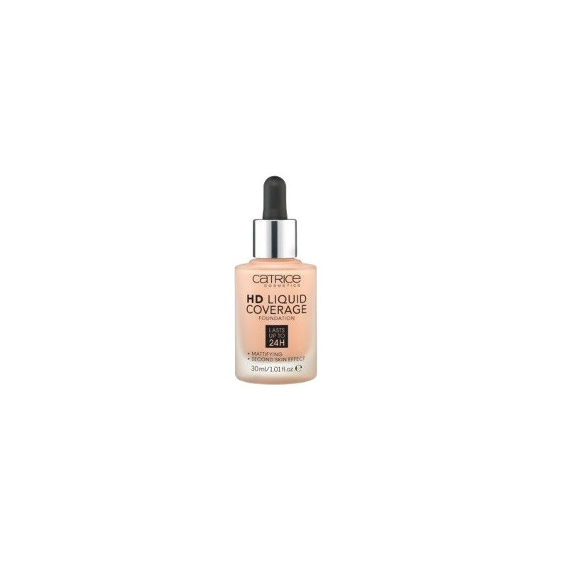 Fond de ten, Catrice, HD Liquid Coverage, 020 Rose Beige, 30 ml