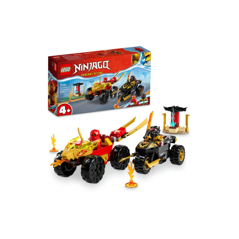 Set LEGO Ninjago - Masina lui Kai si motocicleta lui Ras (71789)