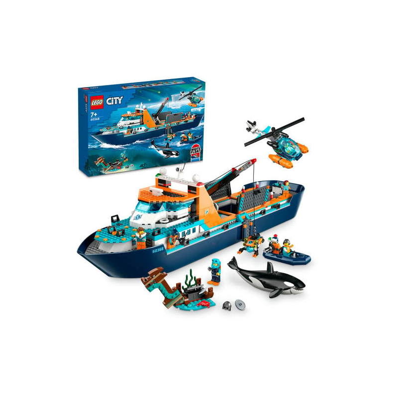 lego city nava de explorare a oceanului Set LEGO City - Nava pentru explorari arctice (60368)