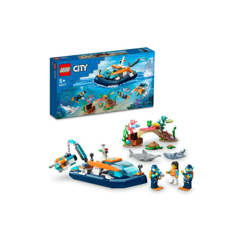 Set LEGO City - Barca pentru scufundari (60377)