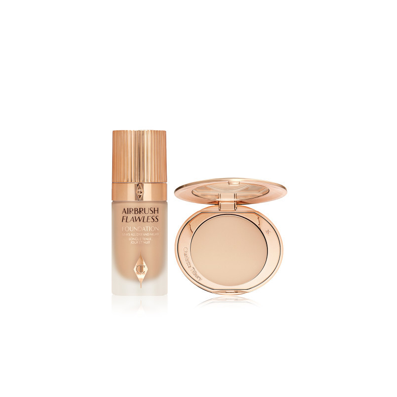 Fond de ten + Pudra de fixare Charlotte Tilbury Airbrush Flawless