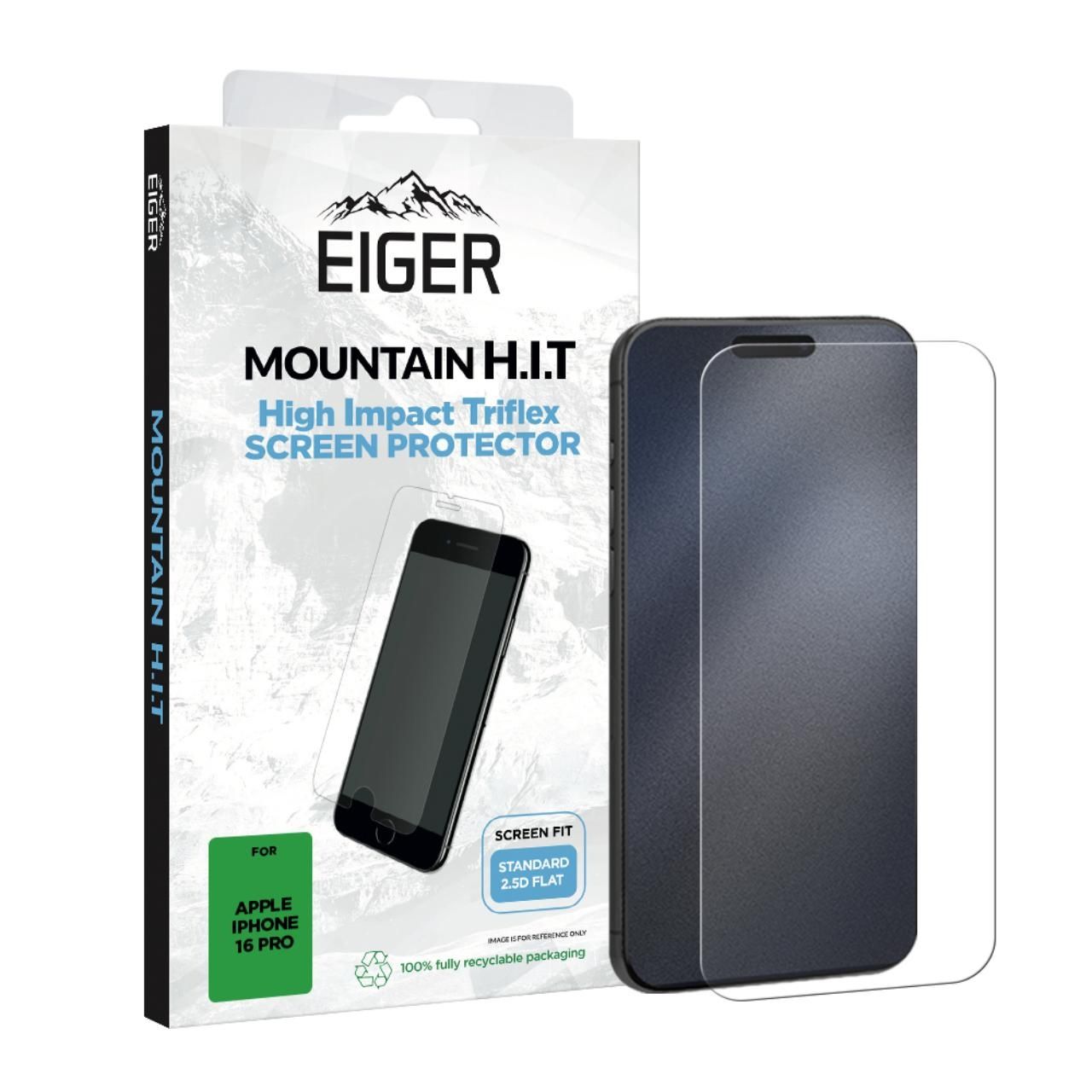 Eiger Folie Clear Triflex H.I.T iPhone 16 Pro Clear