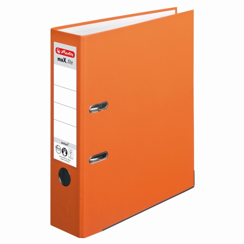 Biblioraft A4 8cm Pp Orange Herlitz