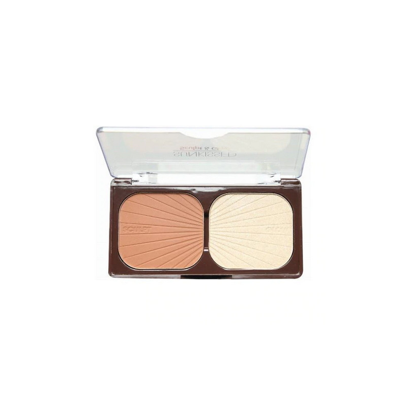 Paleta contur fata, iluminator si bronzer, Sunkissed Sculpt&Glow