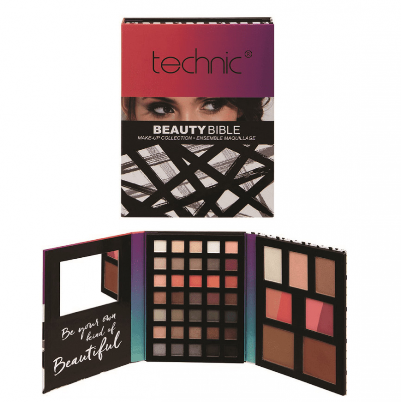 Trusa machiaj Technic Beauty Bible farduri de ochi si de obraz