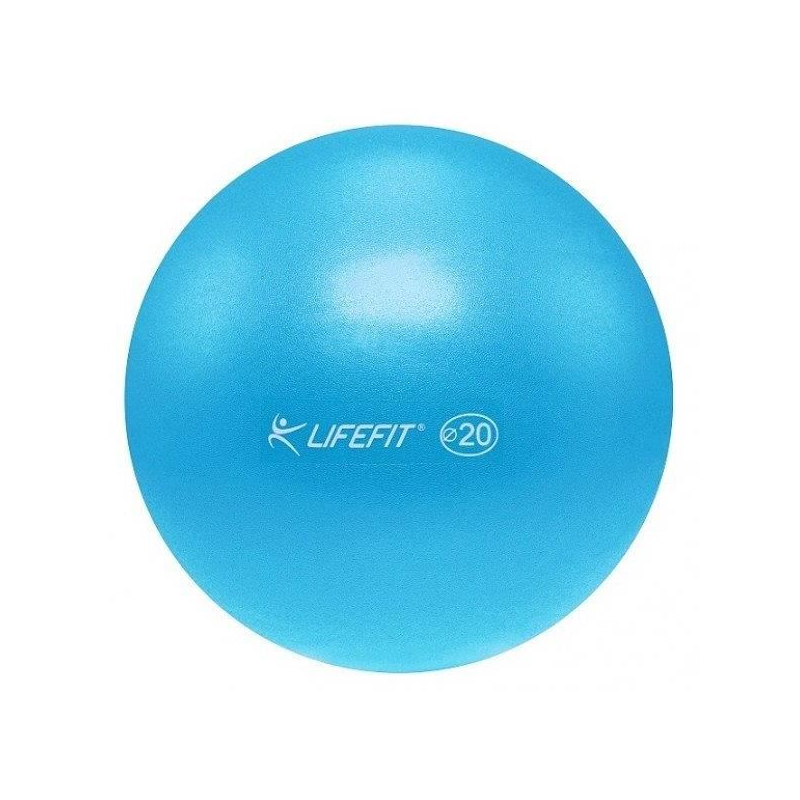 Minge fitness Overball, DHS, diametru 25cm, albastru deschis, interior/exterior, din PVC, greutate maxima suportata 100 kg