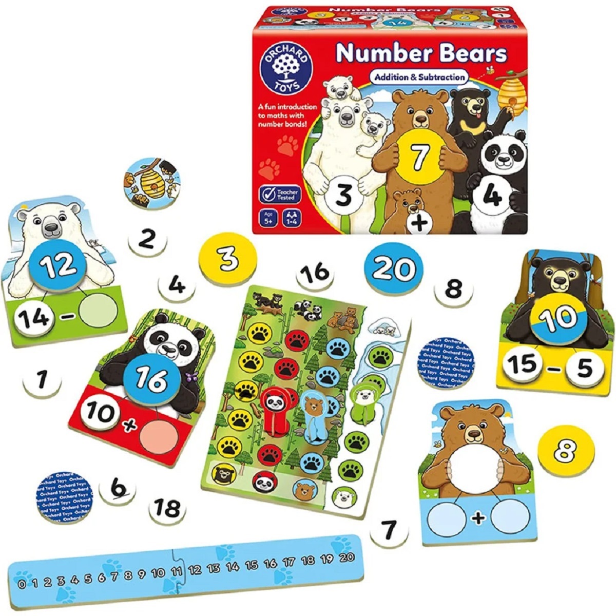 Joc educativ Numarul Ursuletilor - Number Bears