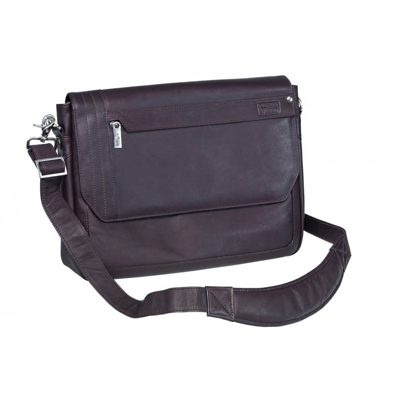 Geanta Pierre Urban Line, Slim, Din Piele Maro, Pentru Laptop, 28 X 38 X 10cm