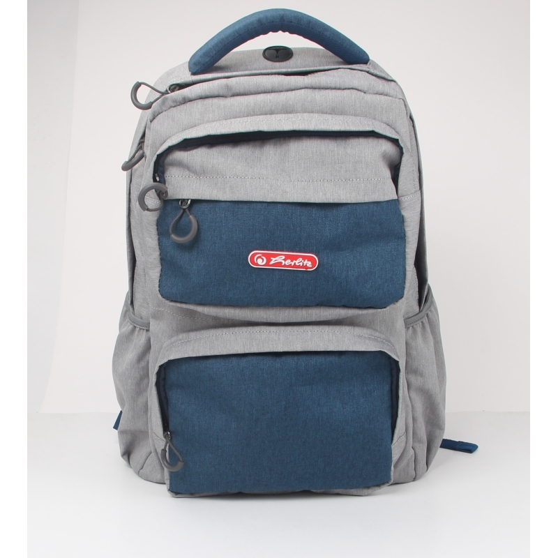 Rucsac Foggy Cu Un Compartiment, Suport Laptop Si Tableta, Dimensiune 44 X 29 X 16 Cm, Motiv Blue Striped