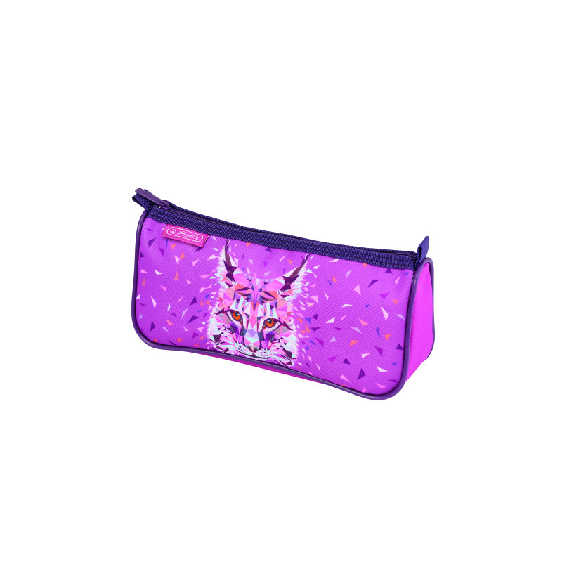 NECESSAIRE TRIUNGHIULAR SPORT, MOTIV WILD ANIMALS LYNX