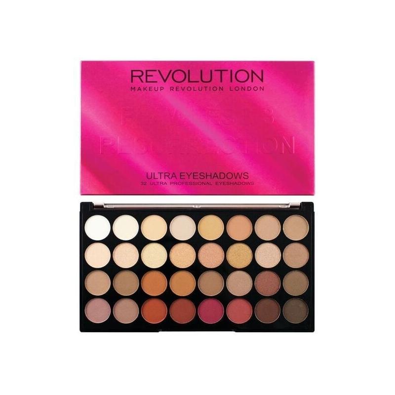 Trusa machiaj 32 farduri de ochi Makeup Revolution Flawless 3 Resurrection