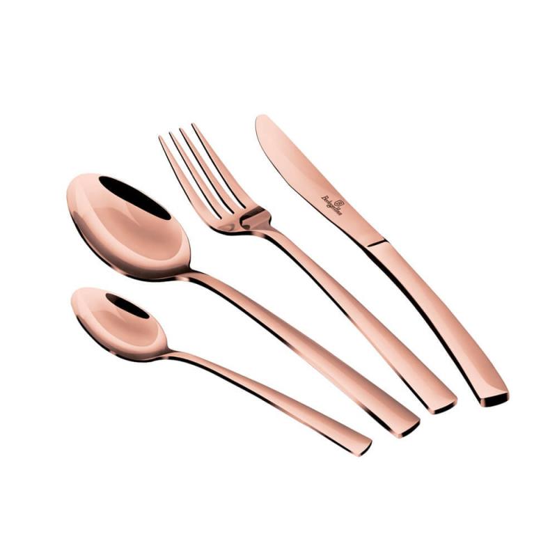 Set Tacamuri 24 piese Berlinger Haus Rose Gold lucios BH 2637A