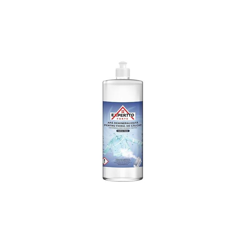 Apa demineralizata pentru fier de calcat, Expertto, 1 L, parfum Fresh