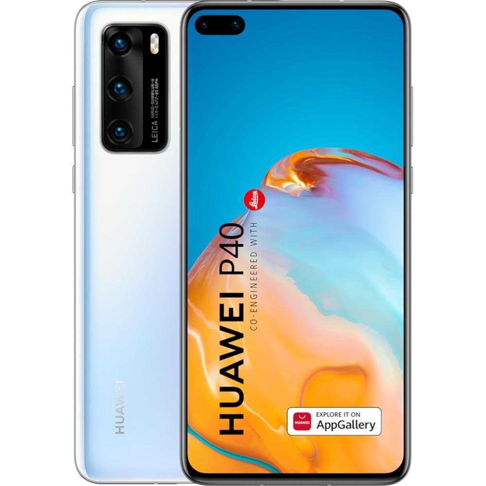 Telefon mobil Huawei P40, 128GB, 8GB, Dual SIM, Ice White