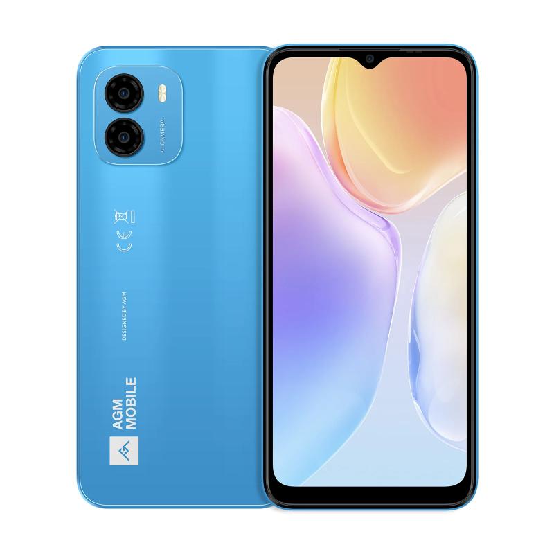 Telefon mobil AGM Note N1 Blue, 4G, 6.517", 50MP AI Dual Camera, 16GB RAM (8+8), 128GB ROM, Android 13, Unisoc T606, 4900mAh, Dual SIM