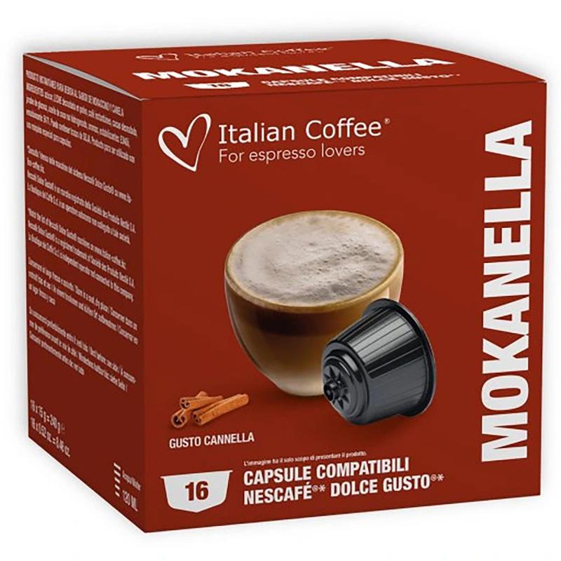 pachet promo nescafe dolce gusto 12 cutii kaufland Mokanella, 64 capsule compatibile Nescafe Dolce Gusto, Italian Coffee