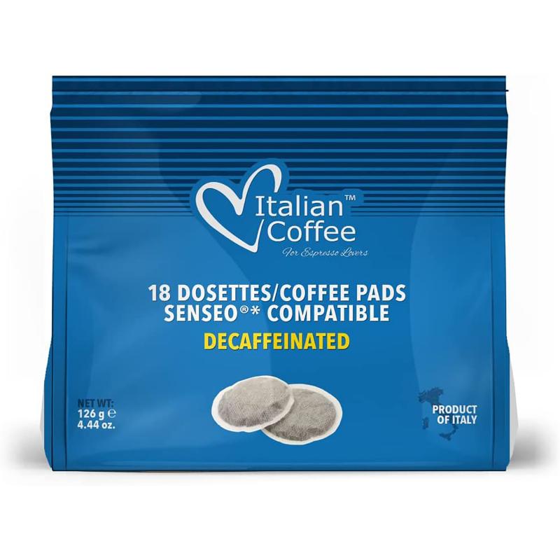 Cafea Deca, 18 paduri compatibile Senseo®*, Italian Coffee