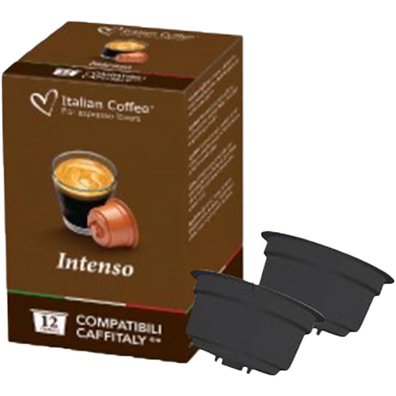 Cafea Intenso, 12 capsule compatibile Caffitaly/Cafissimo/Beanz, Italian Coffee
