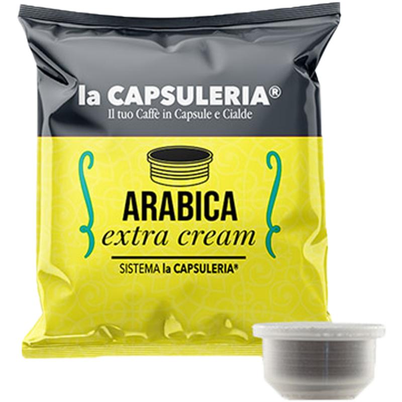 Cafea Arabica Extra Cream, 100% Arabica, 100 capsule compatibile Capsuleria, La Capsuleria