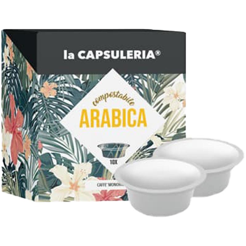 Cafea 100% Arabica Mio, 10 capsule biodegradabile compatibile Lavazza a Modo Mio, La Capsuleria