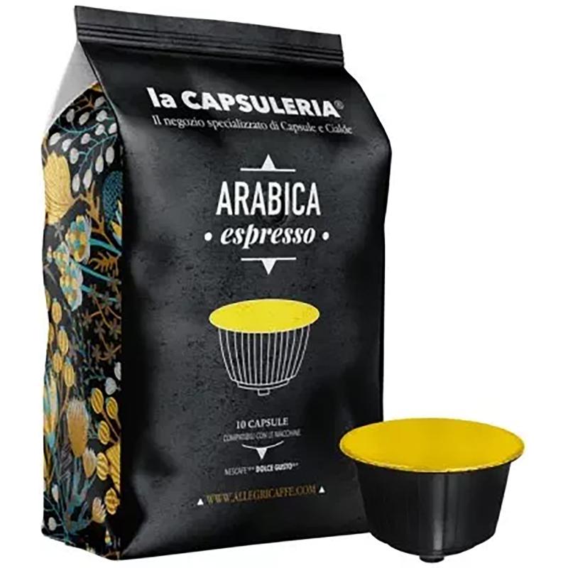Cafea Arabica Espresso, 100 capsule compatibile Dolce Gusto, La Capsuleria