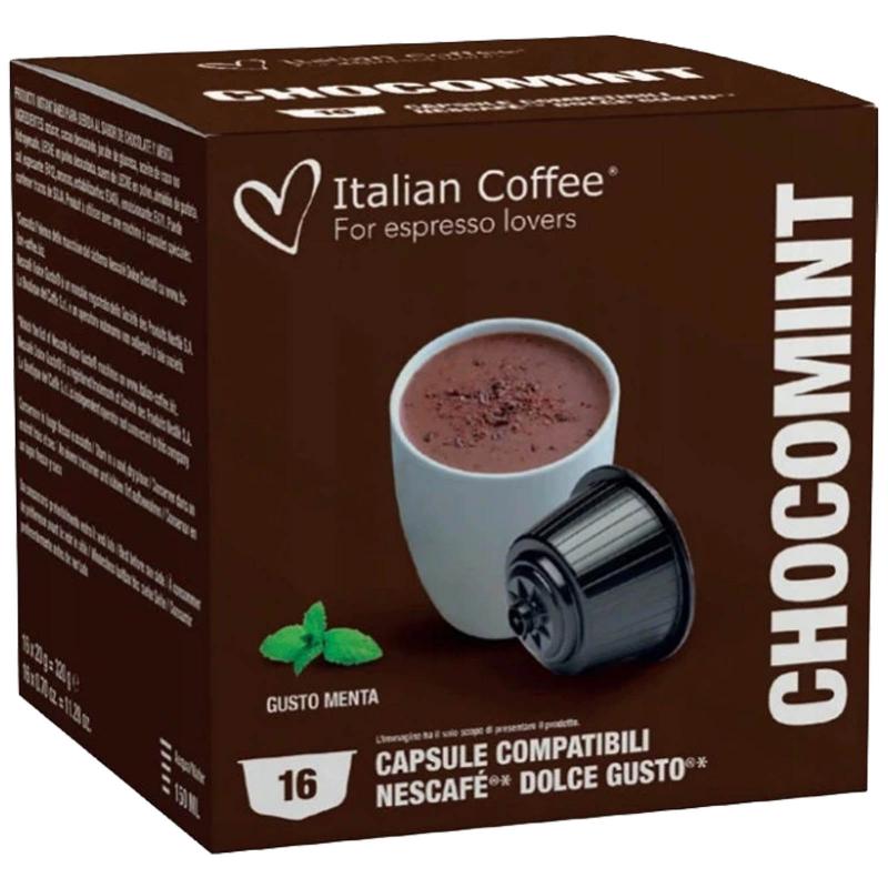 pachet promo nescafe dolce gusto 12 cutii + espressor gratuit Cioccomenta, 64 capsule compatibile Nescafe Dolce Gusto, Italian Coffee