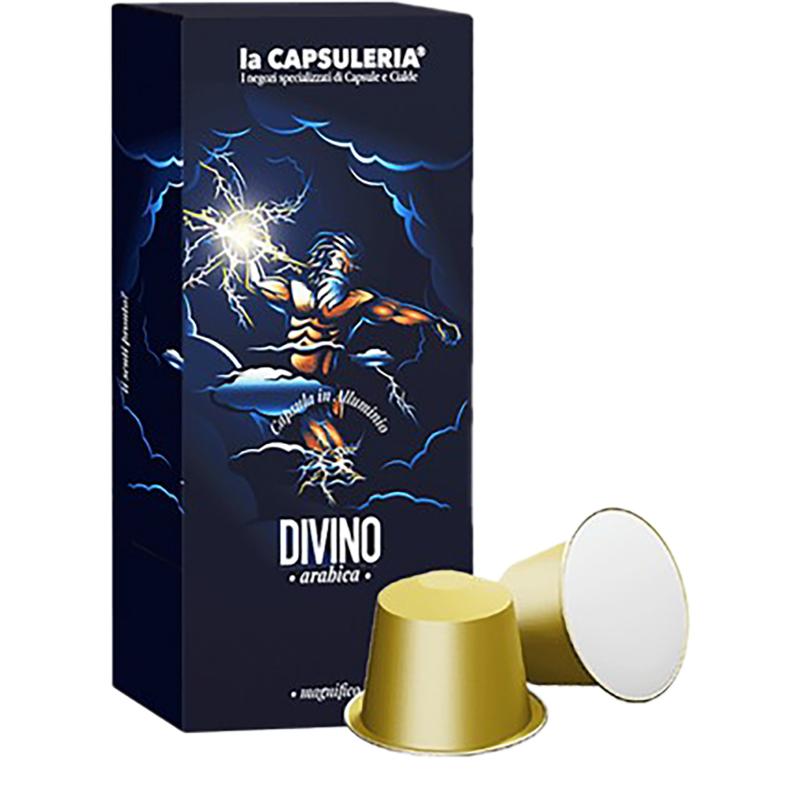 Cafea Divino Arabica de Orgine, 100 capsule compatibile Nespresso, La Capsuleria