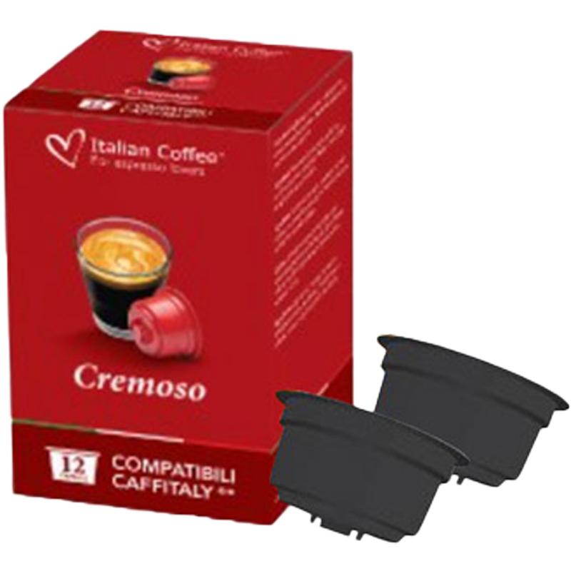 Cafea Cremoso, 72 capsule compatibile Cafissimo/Caffitaly/Beanz, Italian Coffee