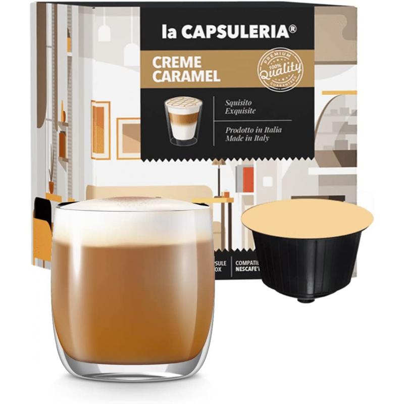 Creme Caramel, 16 capsule compatibile Dolce Gusto, La Capsuleria