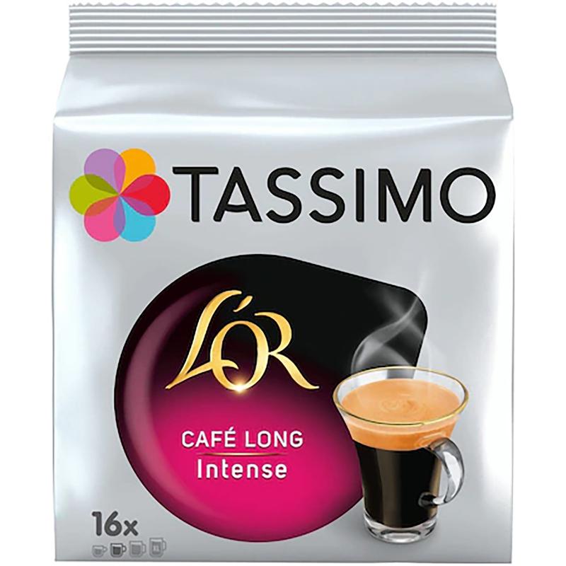 Capsule cafea, L\'OR Tassimo Café Long Intense, intensitate 8, 16 bauturi x 120 ml, 16 capsule