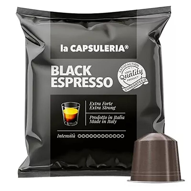Cafea Black Espresso, 10 capsule compatibile Nespresso, La Capsuleria