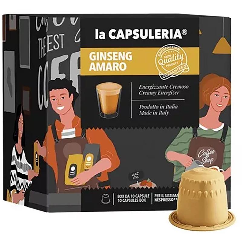 Ginseng amar, 10 capsule compatibile Nespresso, La Capsuleria