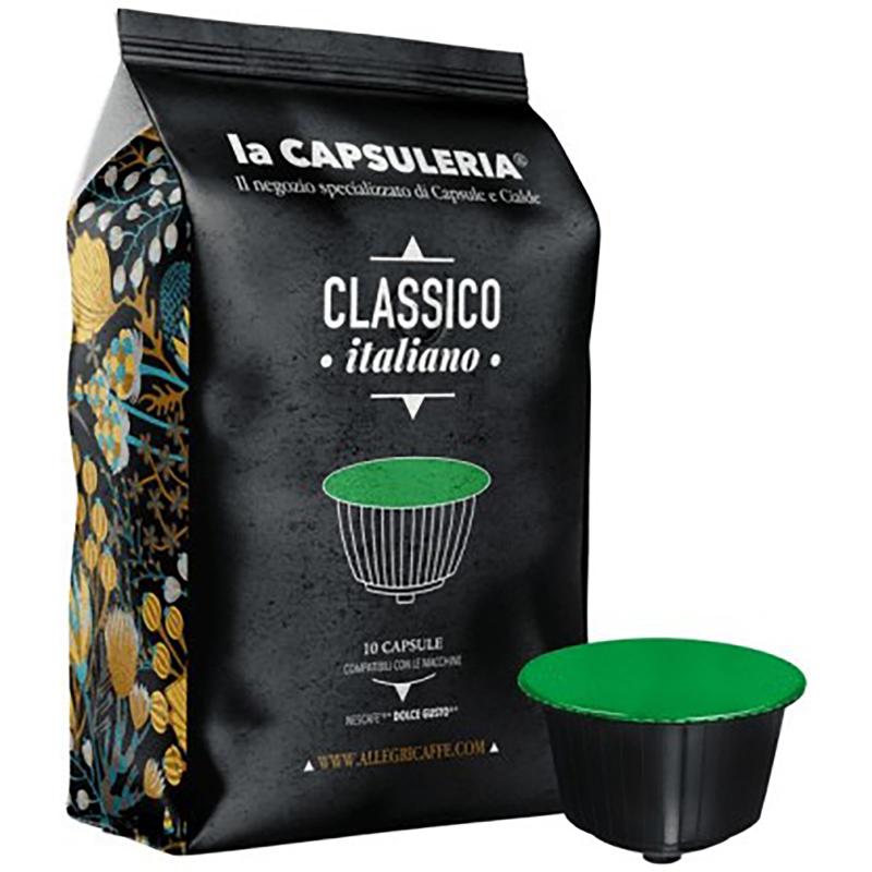 aparat de cafea cu capsule dolce gusto Cafea Classico Italiano, 10 capsule compatibile Nescafe Dolce Gusto, La Capsuleria