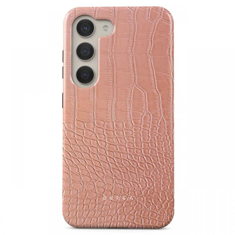 Burga Husa Dual Layer Pink Croco Samsung Galaxy S23 Plus