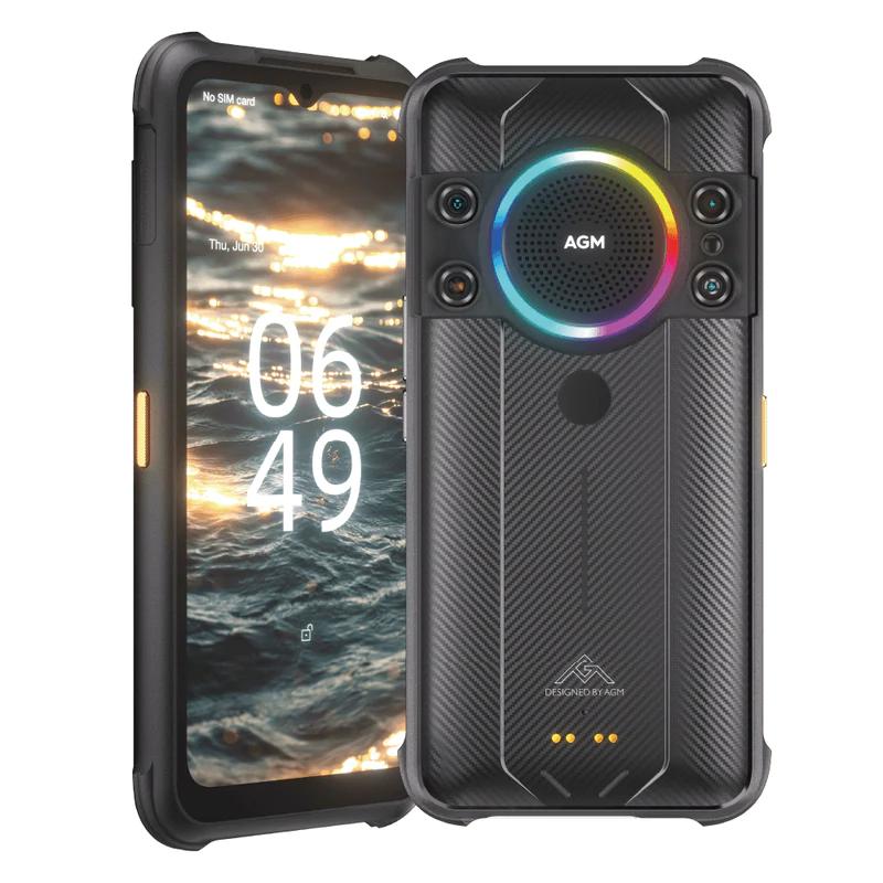 Telefon mobil AGM H5 Pro Negru, 4G, IPS 6.52", Night Vision, 8GB RAM, 128GB ROM, Android 12, Helio G35, NFC, 7000mAh, Dual SIM