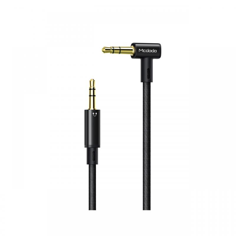 Cablu Jack 3.5mm Mcdodo Audio Diamond Series Right Angle Black