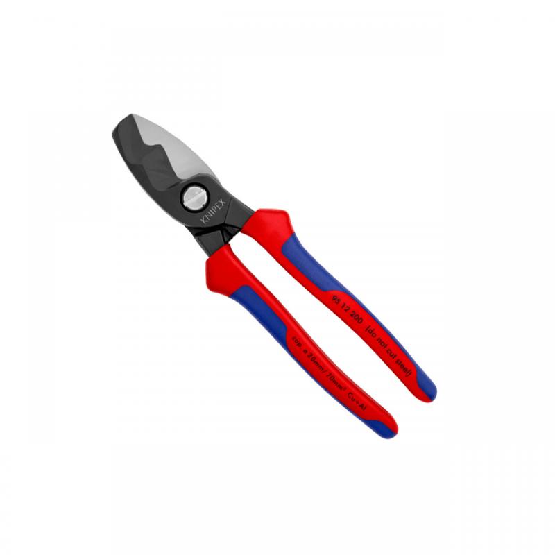 Cleste pentru taiat cabluri si sarma, 70 mm2, 200 mm, maner bicomponent, Knipex