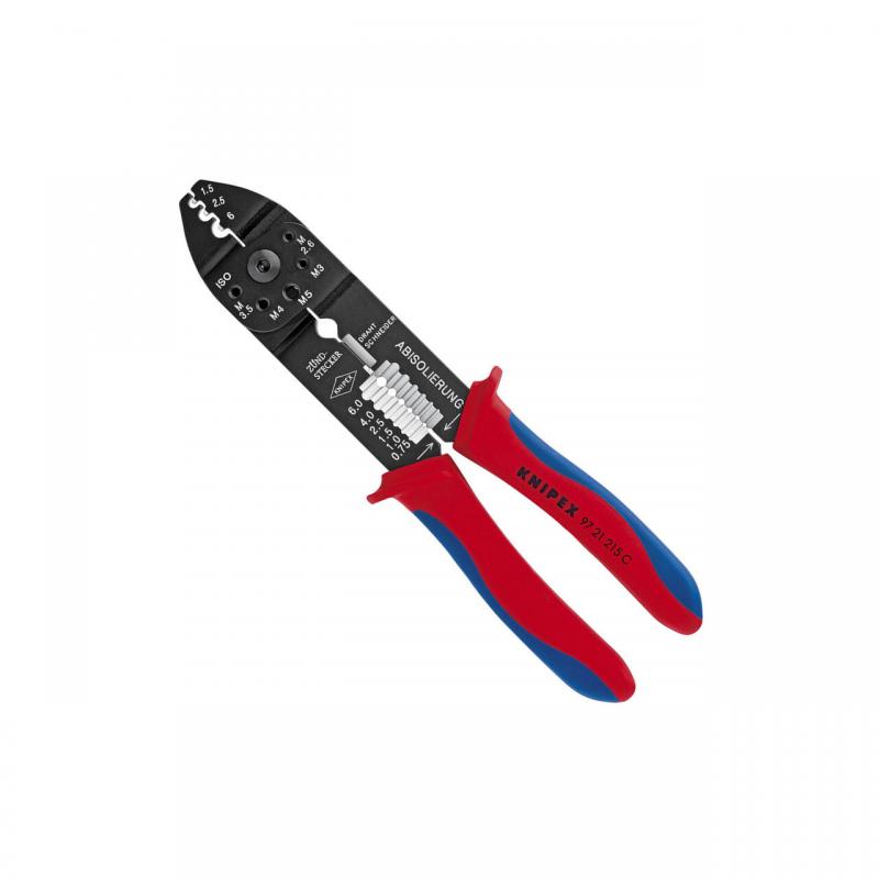 Cleste pentru sertizati, taiat si dezizolat, 0.5 - 6.0 mm2,  230 mm, Knipex