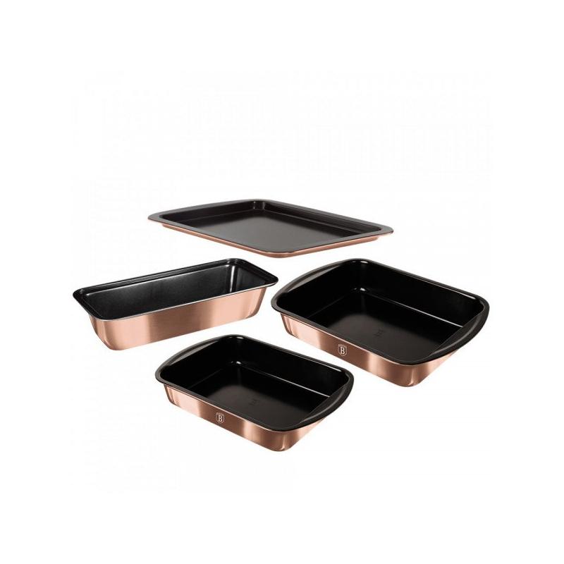 Set tavi pentru copt 4 piese Rose Gold Berlinger Haus BH 7621