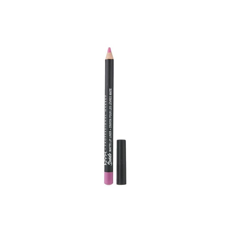 Creion Contur Buze Mat, NYX Professional Makeup, Suede Matte, 13 Respect The Pink