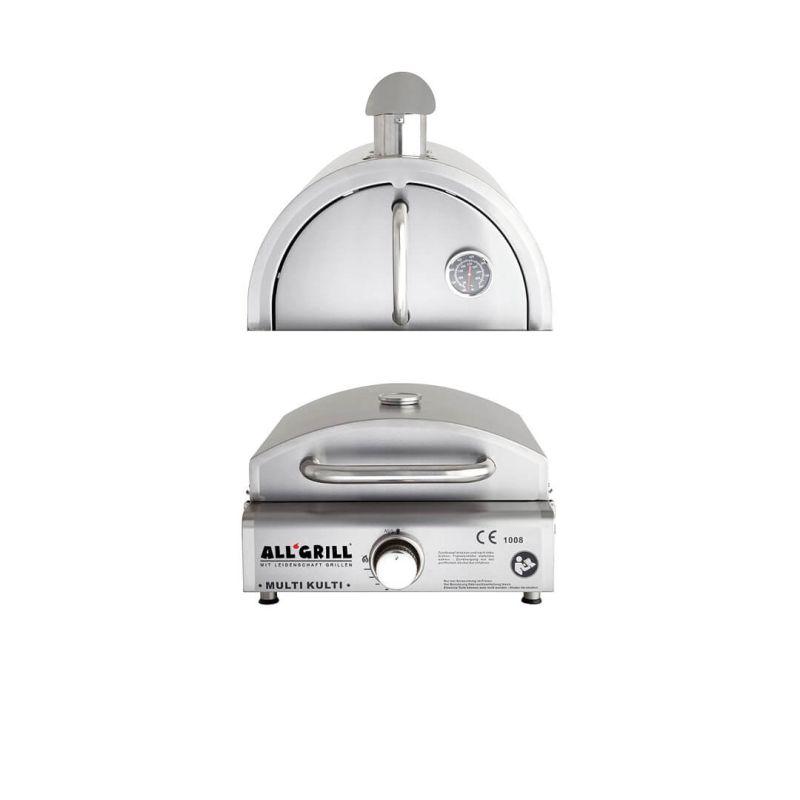 Set gratar si cuptor pizza pe gaz Multi-Kulti ALL\'GRILL 3,8 kW 201-2