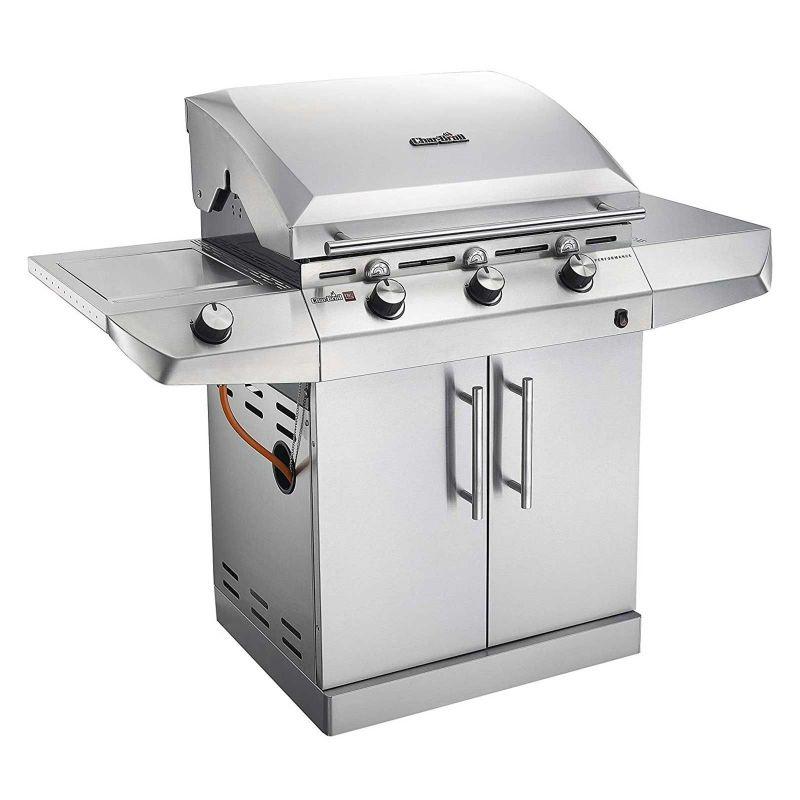 Gratar pe gaz cu 3 arzatoare din inox, TRU-Infrared, gratare din fonta, Char-Broil Performance T36G5 140675