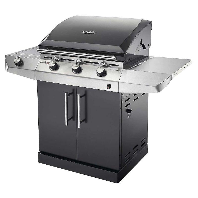 Gratar pe gaz cu 3 arzatoare din inox, TRU-Infrared, gratare din fonta, Char-Broil Performance T36G Black 140711