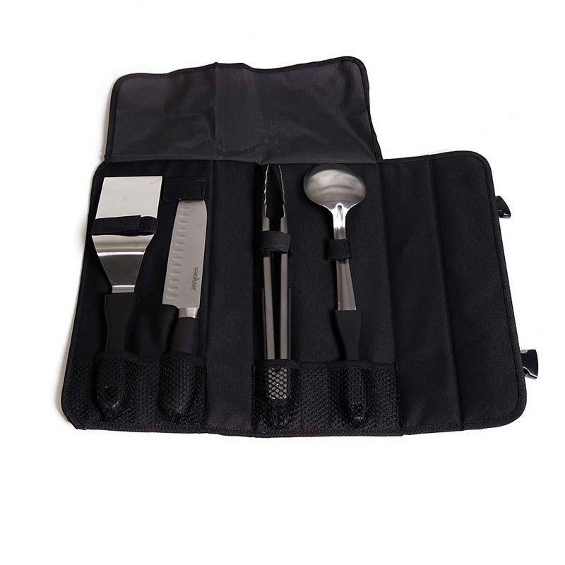 Set profesional de 4 unelte pentru gatit la gratar cu husa transport Camp Chef CC-KSET5