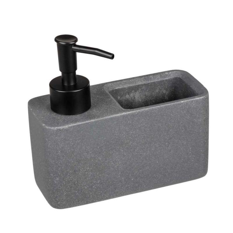 Dispenser pentru sapun lichid cu suport burete integrat Wenko Resa Grey 54669100