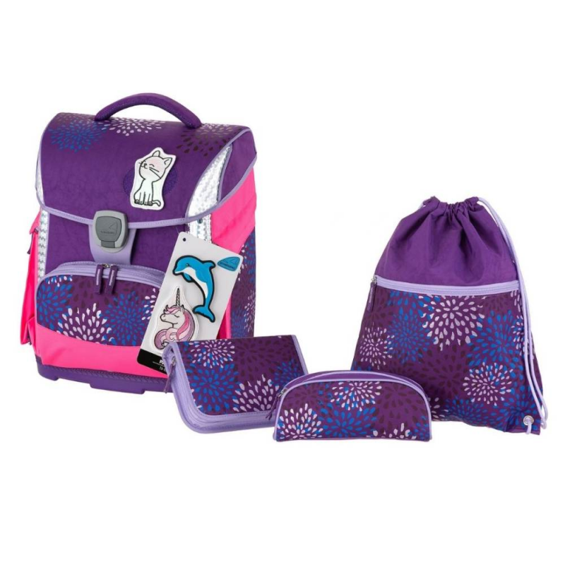 Set Ghiozdan Etui Stickere Cutie Carti si Sac Sport Schneiders Sprinkle Plus, 31x40x22 cm