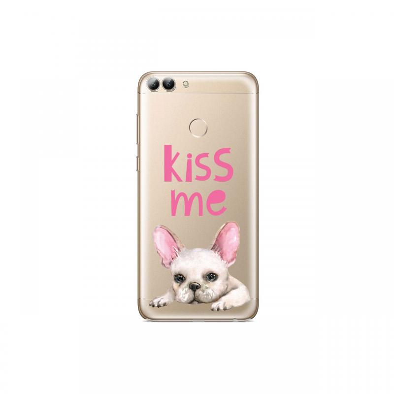 Husa Huawei P Smart Lemontti Silicon Art Pug Kiss