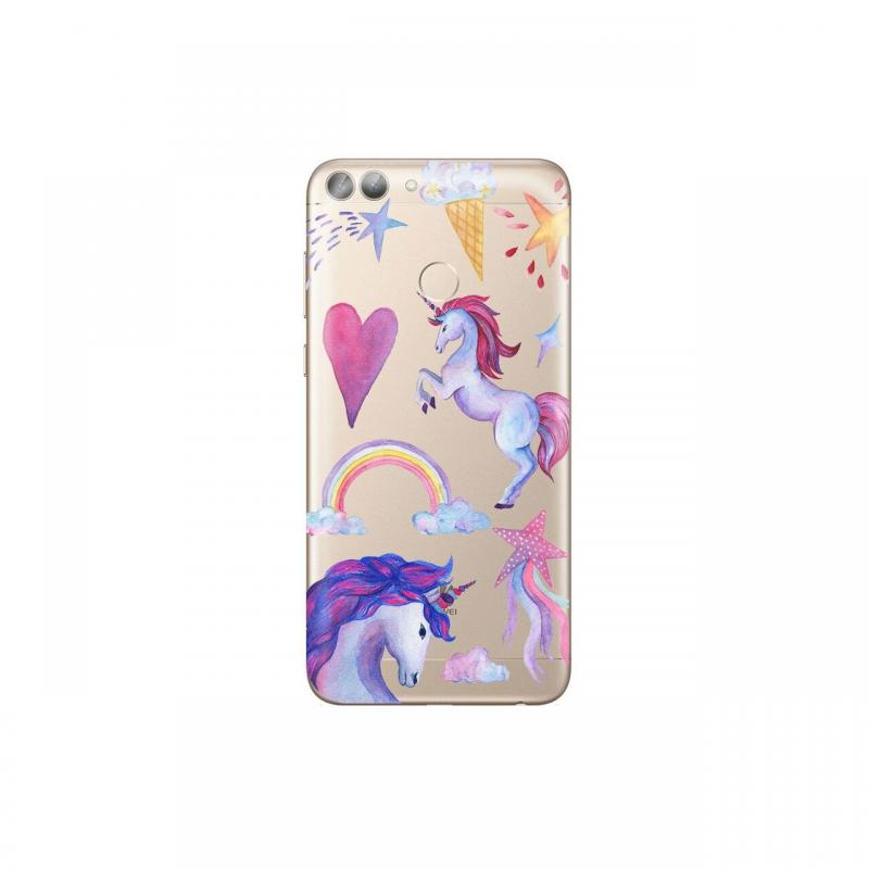 Husa Huawei P Smart Lemontti Silicon Art Unicorn