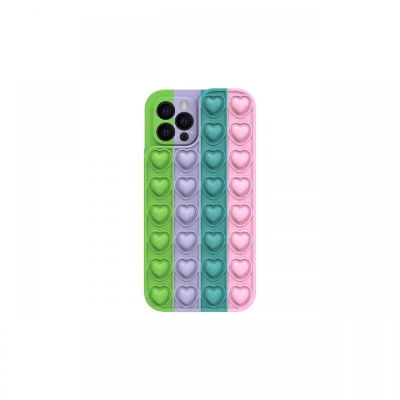 Husa iPhone 13 Pro Max Lemontti Heart Pop it Multicolor 5